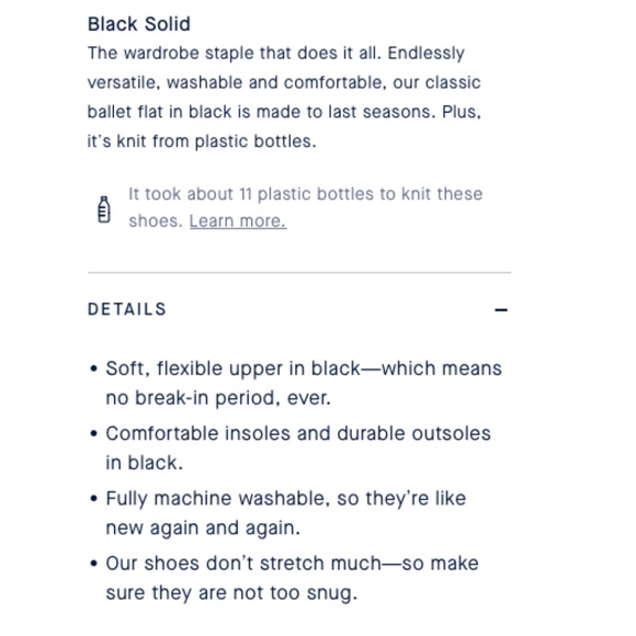 Rothy's Classic Black Round Toe Knit Flats - Picture 3 of 11